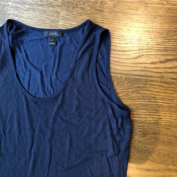 j Crew navy blue tank top. Size small. - Picture 4 of 4